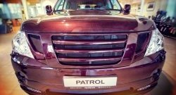 12 049 р. Решётка радиатора Impul Nissan Patrol 6 Y62 дорестайлинг (2010-2014) (Неокрашенная)  с доставкой в г. Керчь. Увеличить фотографию 9