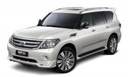 38 499 р. Решётка радиатора Impul V2 Nissan Patrol 6 Y62 дорестайлинг (2010-2014) (Неокрашенная)  с доставкой в г. Керчь. Увеличить фотографию 9