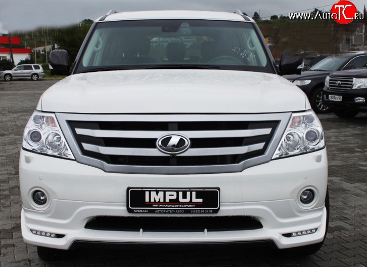 38 499 р. Решётка радиатора Impul V2 Nissan Patrol 6 Y62 дорестайлинг (2010-2014) (Неокрашенная)  с доставкой в г. Керчь
