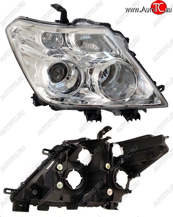 3 599 р. Правая фара SAT  Nissan Patrol  6 (2010-2014) Y62 дорестайлинг  с доставкой в г. Керчь