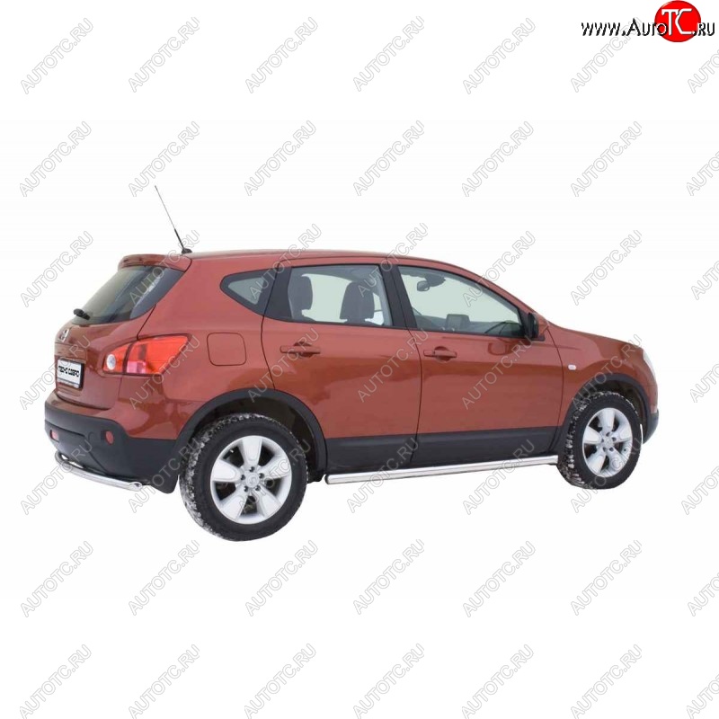 30 999 р. Защита порогов ТехноСфера (Техно Сфера) (нержавейка, 63.5 mm)  Nissan Qashqai  1 (2007-2013) дорестайлинг, J10 рестайлинг  с доставкой в г. Керчь