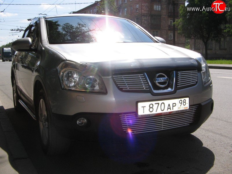 4 399 р. Декоративная вставка решетки радиатора Berkut Nissan Qashqai 1 дорестайлинг (2007-2010)  с доставкой в г. Керчь