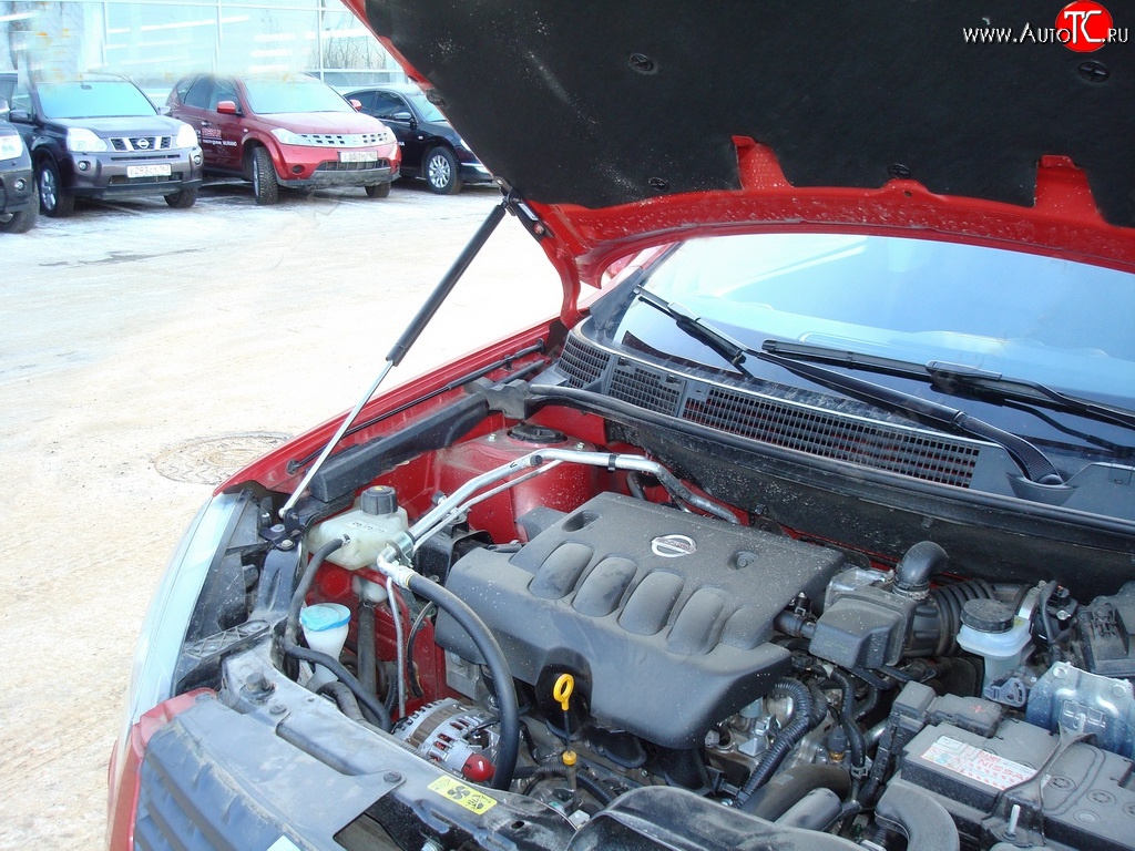 2 969 р. Упор капота Sport  Nissan Qashqai  1 (2007-2010) дорестайлинг  с доставкой в г. Керчь