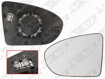 Полотно зеркала SAT (сферическое, с обогревом) Nissan Qashqai 1 J10 рестайлинг (2010-2013)