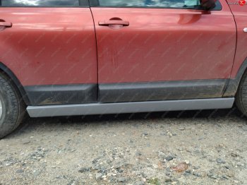 3 479 р. Накладка на порог Городская Легенда Nissan Qashqai 1 J10 рестайлинг (2010-2013) (левый)  с доставкой в г. Керчь. Увеличить фотографию 3