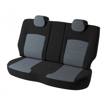 6 999 р. Чехлы для сидений (J10) Lord Autofashion Дублин (жаккард) Nissan Qashqai 1 дорестайлинг (2007-2010) (Черный, вставка Стежок серый)  с доставкой в г. Керчь. Увеличить фотографию 2