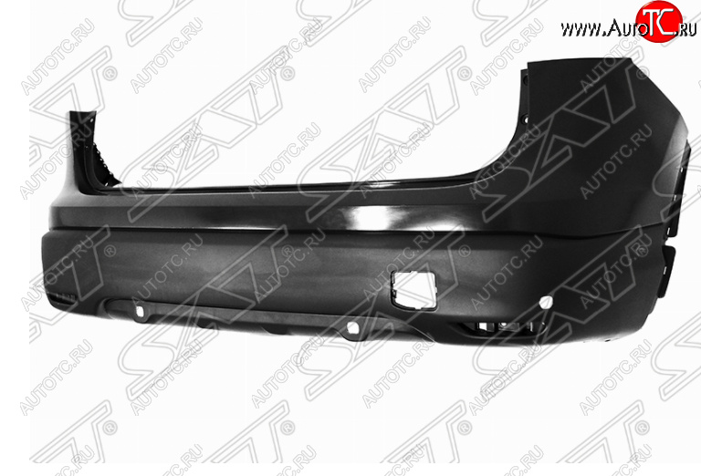 12 999 р. Задний бампер SAT (с отв. под сонары)  Nissan Qashqai  2 (2013-2019) J11 дорестайлинг (Неокрашенный)  с доставкой в г. Керчь