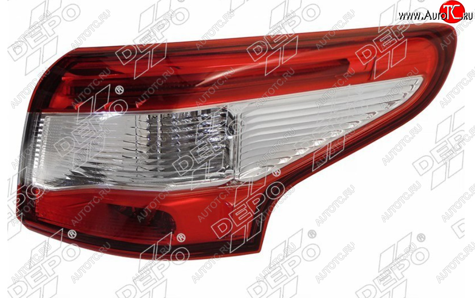 9 599 р. Правый фонарь задний DEPO Nissan Qashqai 2 J11 дорестайлинг (2013-2019)  с доставкой в г. Керчь