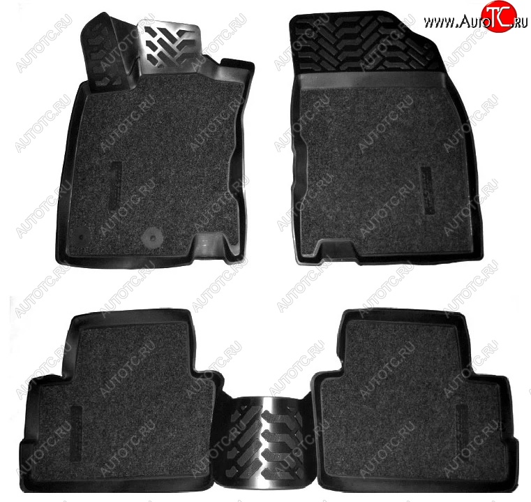 3 479 р. Коврики салона Aileron (3D, SOFT) Nissan Qashqai 2 J11 рестайлинг (2017-2022)  с доставкой в г. Керчь