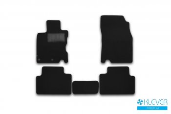 Текстильные коврики салона Klever Premium (сборка ЕВ) Nissan Qashqai  2 (2013-2019) J11 дорестайлинг (Черные)