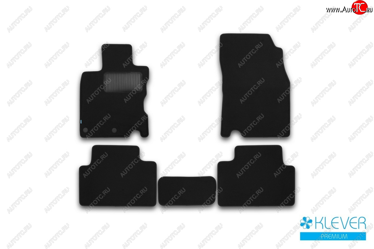 9 549 р. Текстильные коврики салона Klever Premium (сборка ЕВ)  Nissan Qashqai  2 (2013-2019) J11 дорестайлинг (Черные)  с доставкой в г. Керчь