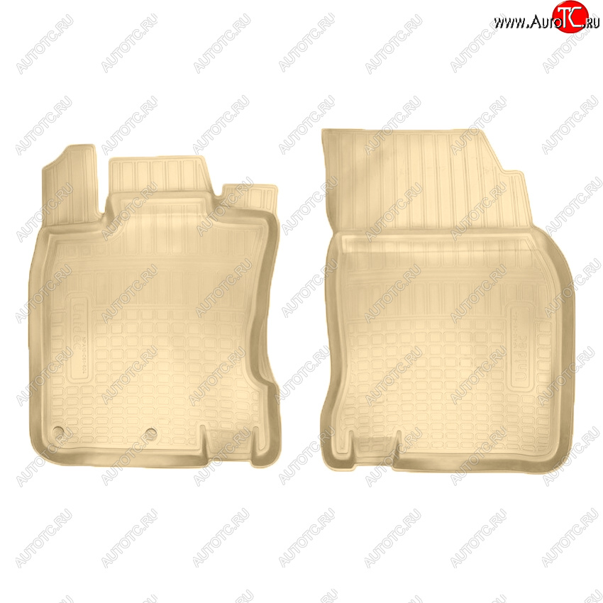 1 779 р. Коврики салона Norplast Unidec (передние) Nissan Qashqai 2 J11 дорестайлинг (2013-2019) (Цвет: бежевый)  с доставкой в г. Керчь