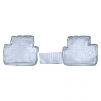 Коврики салона Norplast Unidec (задние) Nissan Qashqai 2 J11 дорестайлинг (2013-2019) (Цвет: серый)