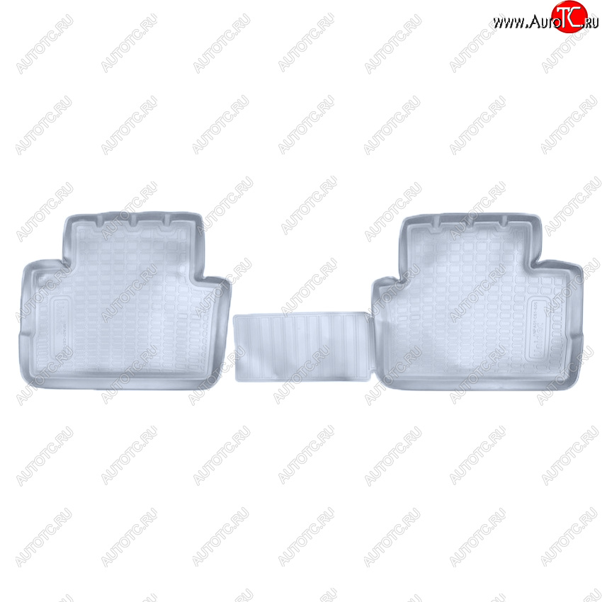 1 169 р. Коврики салона Norplast Unidec (задние)  Nissan Qashqai  2 (2013-2019) J11 дорестайлинг (Цвет: серый)  с доставкой в г. Керчь