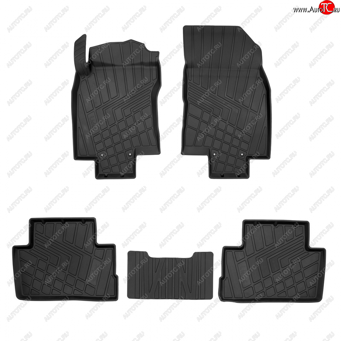 2 349 р. Коврики салона Norplast Lidec (литьевые) Nissan Qashqai 2 J11 дорестайлинг (2013-2019)  с доставкой в г. Керчь