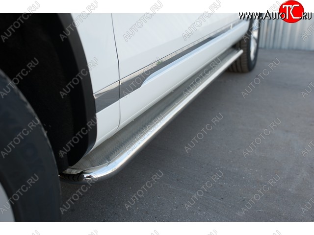 35 549 р. Защита порогов из круглой трубы диаметром 42 мм SLITKOFF v3  Nissan Qashqai  2 (2013-2019) J11 дорестайлинг  с доставкой в г. Керчь