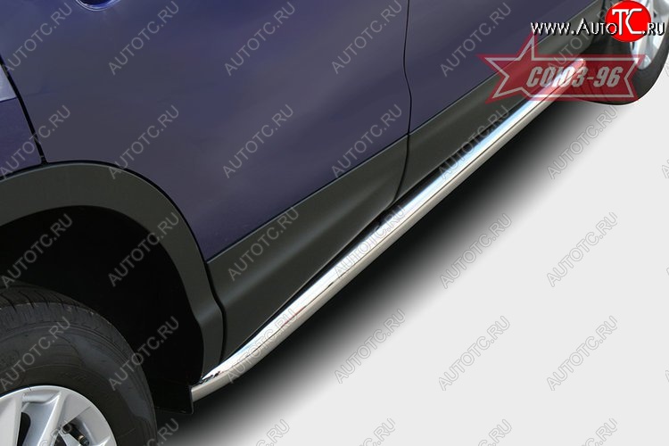 2 564 р. Защита порогов Souz-96 (d60) Nissan Qashqai 2 J11 дорестайлинг (2013-2019)  с доставкой в г. Керчь