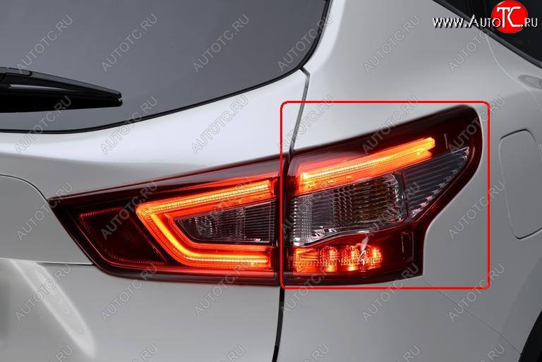 3 899 р. Фонарь BRIGHTROAD (внешний, диодный, правый) Nissan Qashqai 2 J11 рестайлинг (2017-2022)  с доставкой в г. Керчь