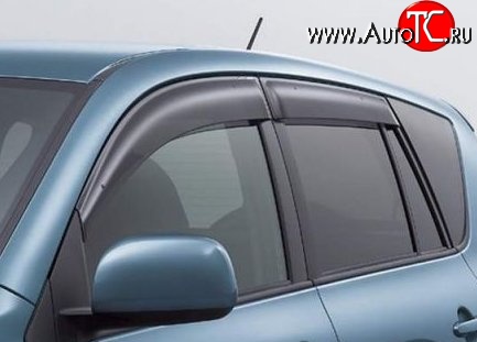 999 р. Комплект дефлекторов окон (ветровиков) 4 шт. Russtal Nissan Qashqai +2 1 J10 дорестайлинг (2008-2010)  с доставкой в г. Керчь