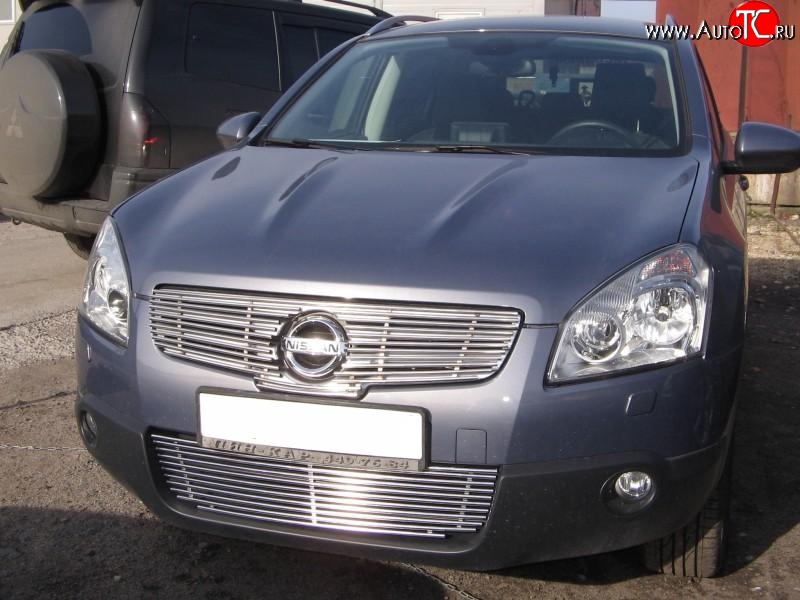 5 599 р. Декоративная вставка решетки радиатора Berkut Nissan Qashqai +2 1 J10 дорестайлинг (2008-2010)  с доставкой в г. Керчь