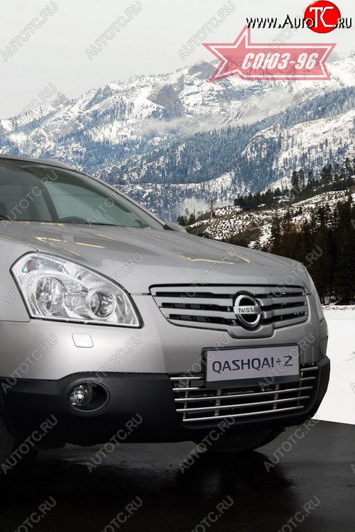 4 499 р. Декоративный элемент воздухозаборника Souz-96 (d16) Nissan Qashqai +2 1 J10 дорестайлинг (2008-2010)  с доставкой в г. Керчь
