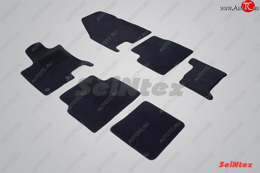 3 299 р. Износостойкие коврики в салон SeiNtex Premium LUX 6 шт. (ворсовые)  Nissan Qashqai +2  1 (2008-2010) J10 дорестайлинг  с доставкой в г. Керчь