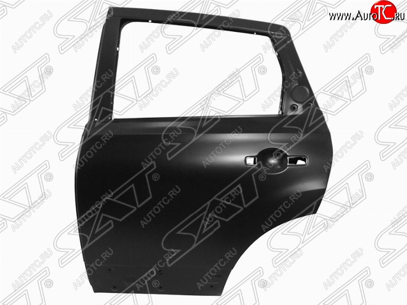 16 849 р. Левая дверь задняя SAT  Nissan Qashqai  1 (2007-2013) дорестайлинг, J10 рестайлинг (Неокрашенная)  с доставкой в г. Керчь