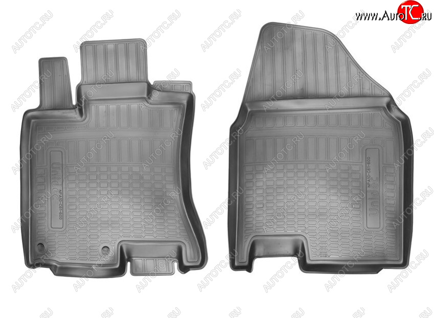 1 379 р. Комплект ковриков в салон Norplast Unidec (передние) Nissan Qashqai 1 J10 рестайлинг (2010-2013) (Цвет: черный)  с доставкой в г. Керчь