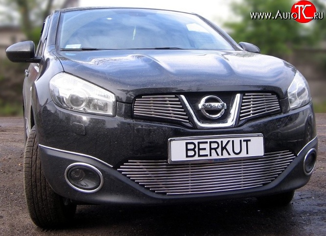 4 399 р. Декоративная вставка решетки радиатора Berkut Nissan Qashqai 1 J10 рестайлинг (2010-2013)  с доставкой в г. Керчь