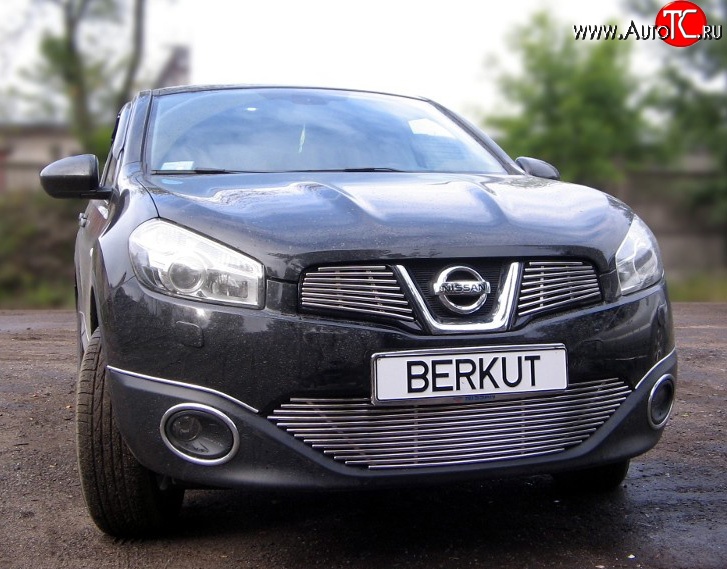 6 299 р. Декоративная вставка воздухозаборника Berkut Nissan Qashqai 1 J10 рестайлинг (2010-2013)  с доставкой в г. Керчь