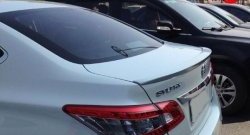 2 699 р. Лип спойлер M-VRS Nissan Sentra 7 B17 (2014-2017) (Неокрашенный)  с доставкой в г. Керчь. Увеличить фотографию 2