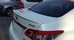 2 699 р. Лип спойлер M-VRS Nissan Sentra 7 B17 (2014-2017) (Неокрашенный)  с доставкой в г. Керчь. Увеличить фотографию 4