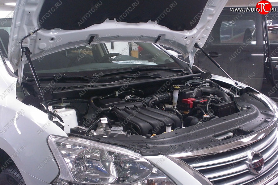 2 199 р. Газовые упоры капота Berkut Nissan Sentra 7 B17 (2014-2017)  с доставкой в г. Керчь