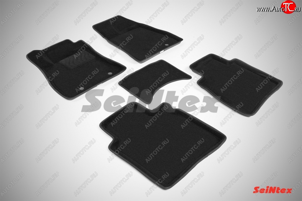 5 699 р. Износостойкие коврики в салон 3D NISSAN SENTRATIIDA черные (компл) Nissan Sentra 7 B17 (2014-2017)  с доставкой в г. Керчь
