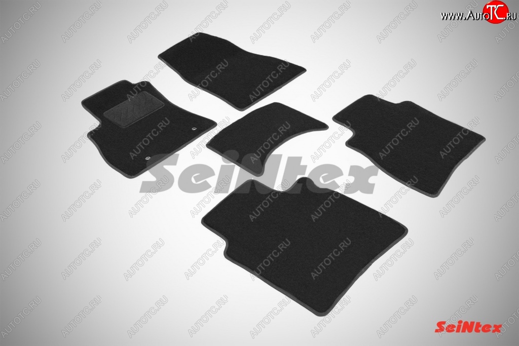 2 999 р. Износостойкие коврики в салон SeiNtex Premium LUX 4 шт. (ворсовые) Nissan Sentra 7 B17 (2014-2017)  с доставкой в г. Керчь