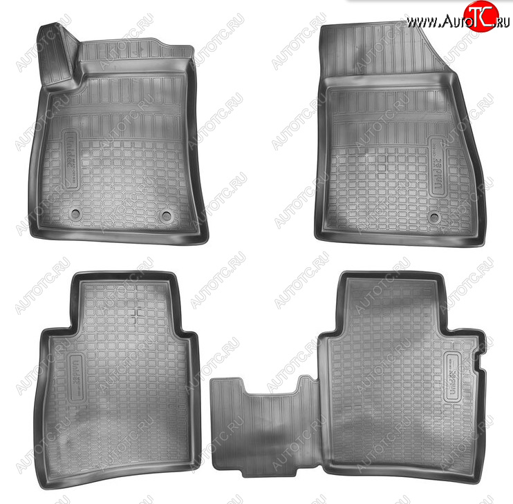 2 399 р. Комплект ковриков в салон Norplast Unidec Nissan Sentra 7 B17 (2014-2017) (Цвет: черный)  с доставкой в г. Керчь