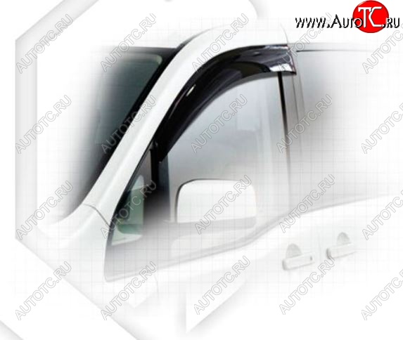 2 079 р. Дефлектор капота CA-Plastic  Nissan Serena  2 (2001-2005) (Classic черный, Без надписи)  с доставкой в г. Керчь