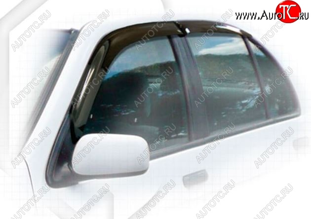 2 699 р. Дефлектора окон CA-Plastiс Nissan Sunny B15 (1998-2004) (Classic полупрозрачный, Без хром.молдинга)  с доставкой в г. Керчь