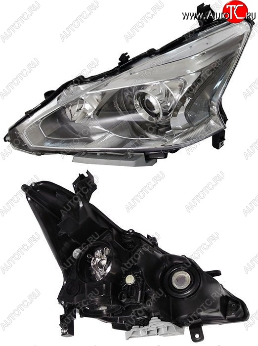 7 449 р. Левая фара SAT (под ксенон)  Nissan Teana  3 L33 (2014-2020) дорестайлинг  с доставкой в г. Керчь