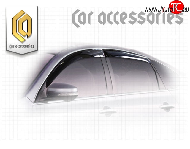 1 999 р. Комплект дефлекторов окон CA Plastic  Nissan Teana  2 J32 (2008-2011) дорестайлинг (Classic полупрозрачный, Без хром.молдинга)  с доставкой в г. Керчь