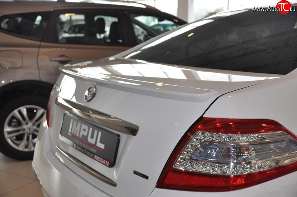 4 999 р. Лип спойлер Impul Nissan Teana 2 J32 дорестайлинг (2008-2011) (Неокрашенный)  с доставкой в г. Керчь