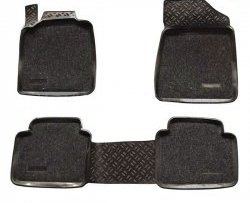 Комплект ковриков в салон Aileron 4 шт. (полиуретан, покрытие Soft) Nissan Teana  2 J32 (2008-2011) дорестайлинг