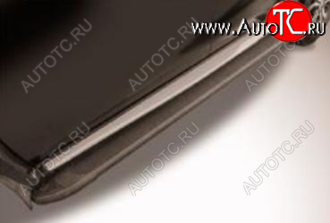 13 349 р. Алюминиевые порожки для ног Slitkoff Nissan Terrano D10 дорестайлинг (2013-2016) (❞Optima Black❝)  с доставкой в г. Керчь