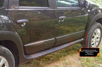 14 749 р. Расширители арок с молдингами дверей RA (комплект) Nissan Terrano D10 дорестайлинг (2013-2016) (Поверхность шагрень)  с доставкой в г. Керчь. Увеличить фотографию 4
