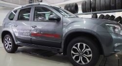 4 099 р. Накладки дверей RA (комплект) Nissan Terrano D10 дорестайлинг (2013-2016) (Поверхность шагрень)  с доставкой в г. Керчь. Увеличить фотографию 3