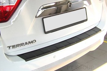 1 059 р. Накладка защитная на задний бампер Petroil Tuning  Nissan Terrano  D10 (2013-2022) дорестайлинг, рестайлинг (Текстурная поверхность)  с доставкой в г. Керчь. Увеличить фотографию 3