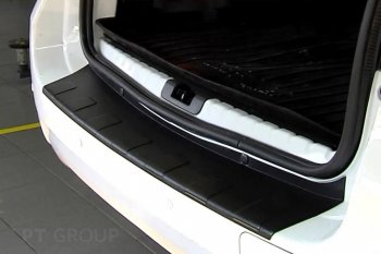 1 059 р. Накладка защитная на задний бампер Petroil Tuning  Nissan Terrano  D10 (2013-2022) дорестайлинг, рестайлинг (Текстурная поверхность)  с доставкой в г. Керчь. Увеличить фотографию 4