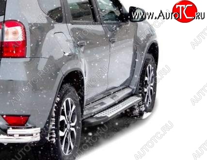 22 499 р. Порожки для ног Бумер (алюминий)  Nissan Terrano  D10 (2013-2022) дорестайлинг, рестайлинг  с доставкой в г. Керчь