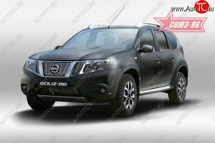 4 994 р. Декоративные элементы решетки радиатора Souz-96 (d10) Nissan Terrano D10 дорестайлинг (2013-2016)  с доставкой в г. Керчь