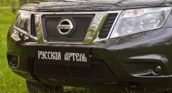 2 279 р. Защитная сетка решетки переднего бампера РА  Nissan Terrano  D10 (2013-2022) дорестайлинг, рестайлинг  с доставкой в г. Керчь. Увеличить фотографию 2